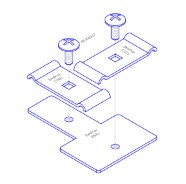 BESTRAY-BSK9 / Miếng Nối Đáy 90° Máng Lưới Bestray