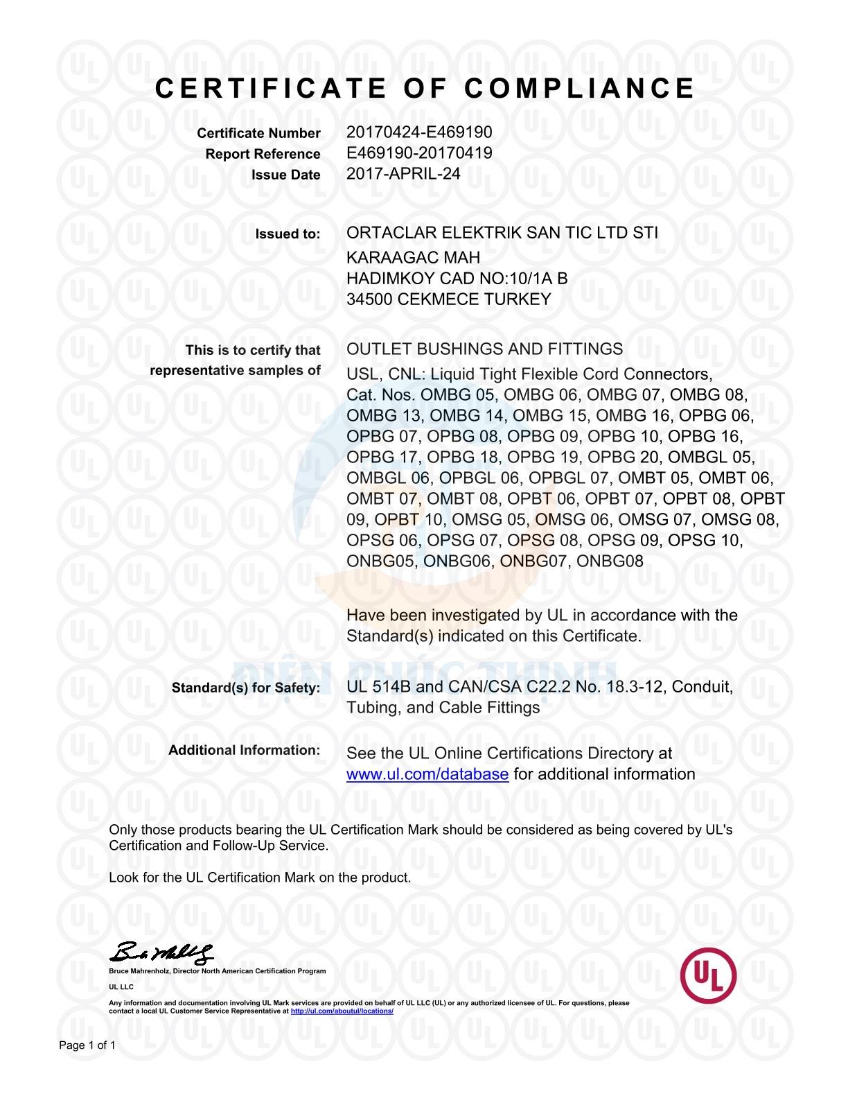 OMRL08-R / Ốc Siết Cáp Ortac Nhựa Màu Xám Trắng M40x1.5 Halogen Free Đạt Chuẩn VDE / EU