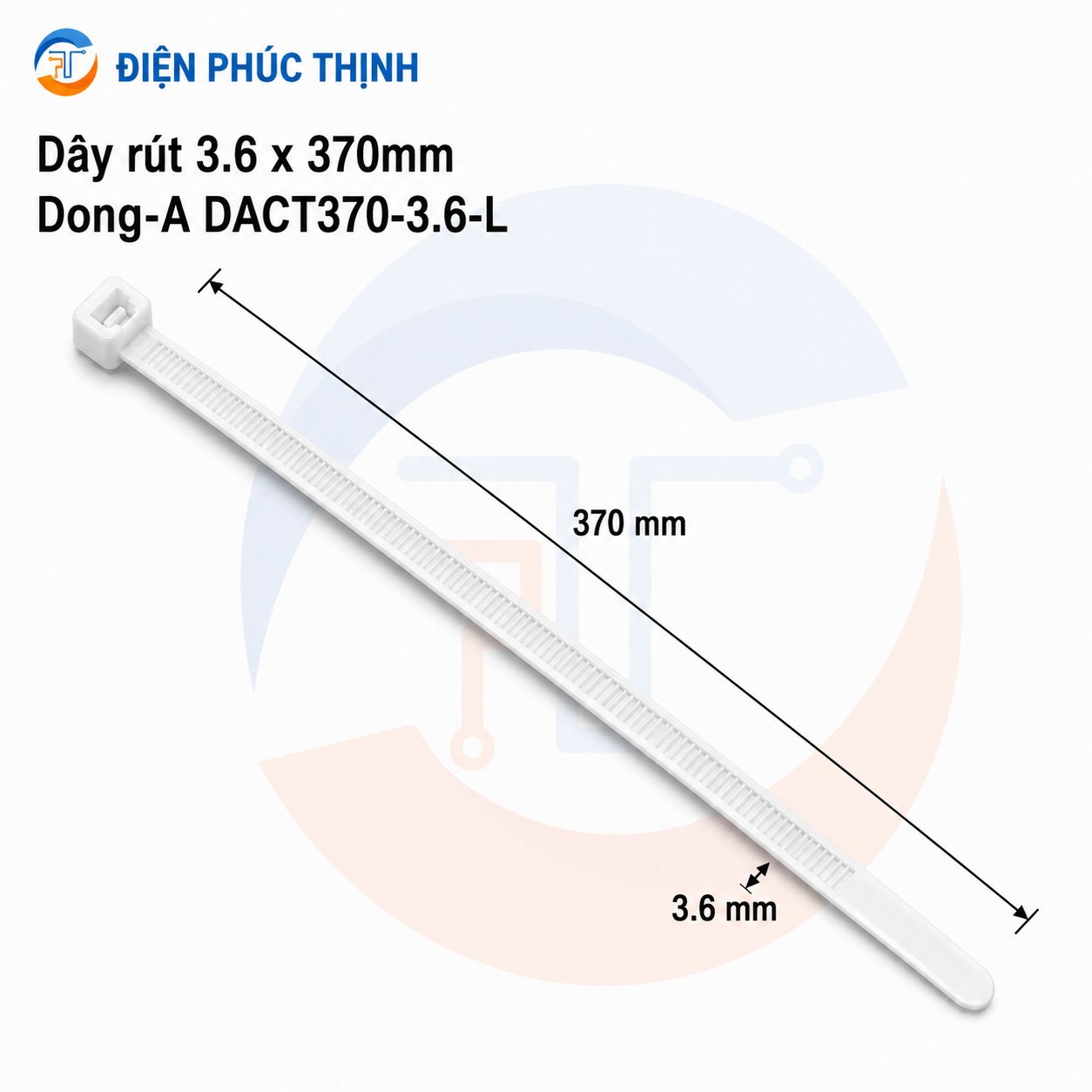 DONG-A-DACT210-3.6-L / Dây Rút Nhựa Dong-A 3.6x210mm