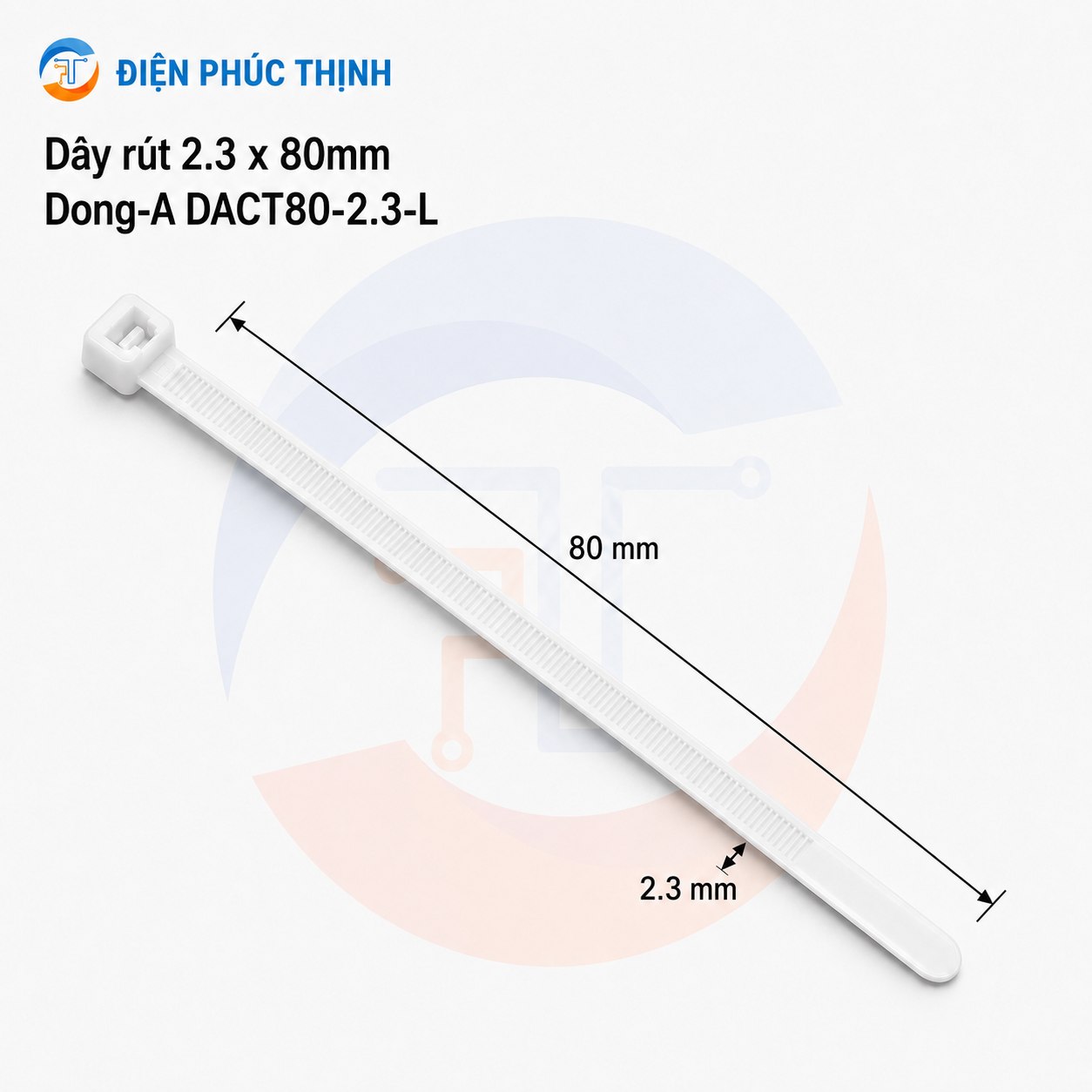 DONG-A-DACT80-2.3-L / Dây Rút Nhựa Dong-A 2.3x80mm