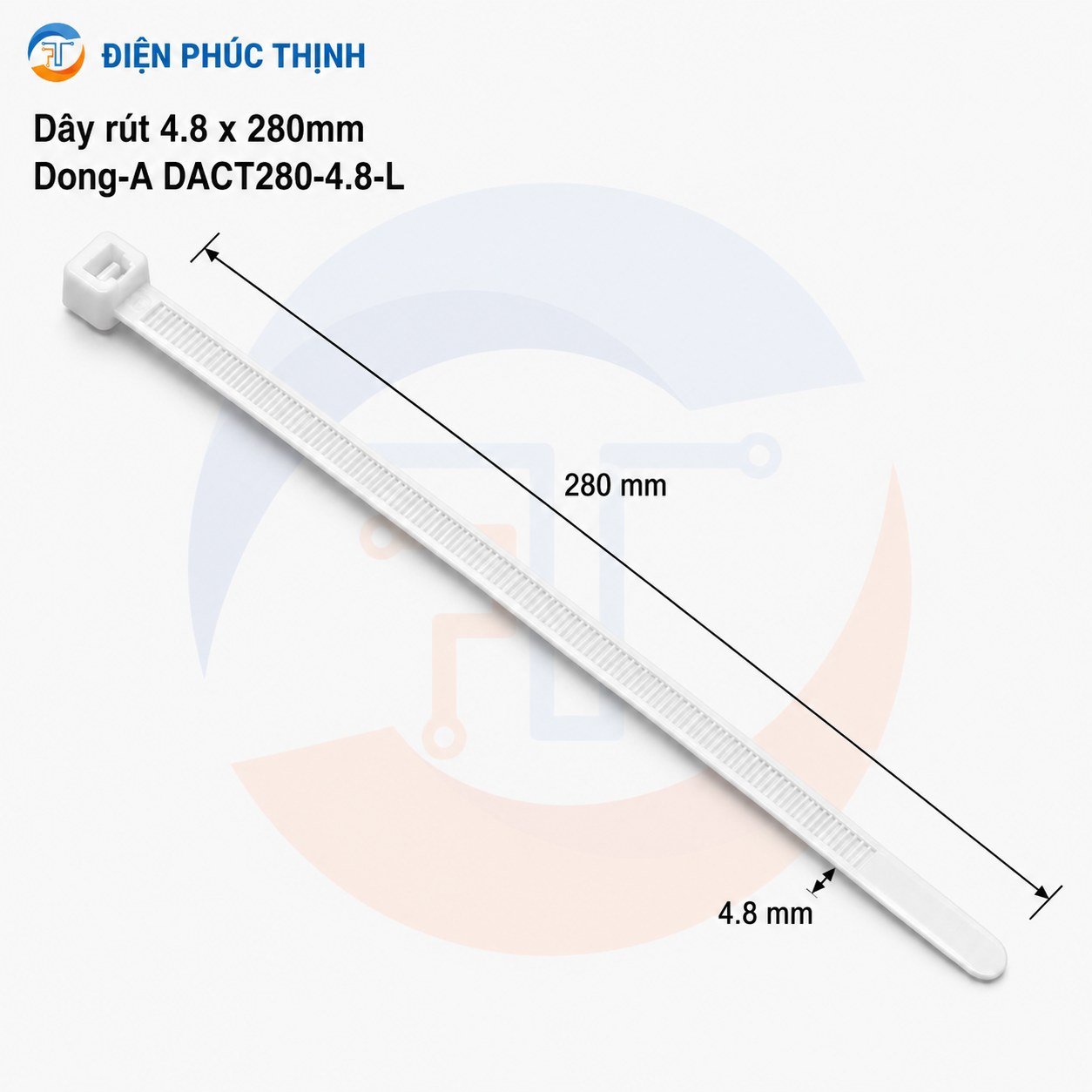 DONG-A-DACT200-2.5-L / Dây Rút Nhựa Dong-A 2.5x200mm