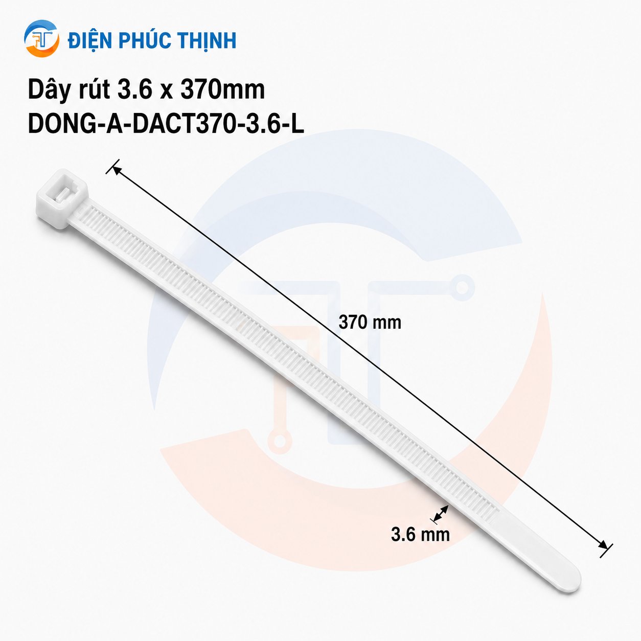 DONG-A-DACT370-3.6-L / Dây Rút Nhựa Dong-A 3.6x370mm