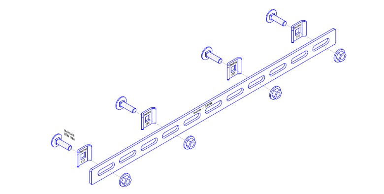 BESTRAY-SBK11 / Thanh Nối 11 Lỗ Máng Lưới Bestray