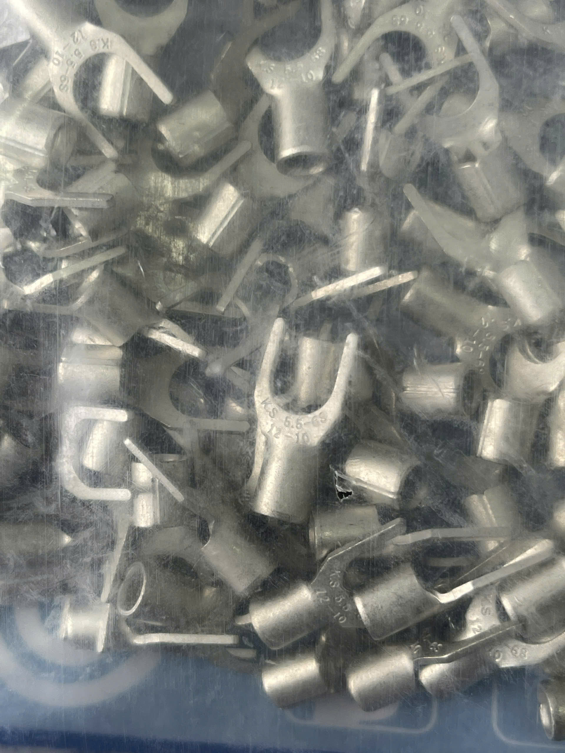 SNBS5-6 /  Đầu Cosse Chỉa Trần Dẫn Điện KST 4-6 mm2 (100 Cái/Bịch) - NON-INSULATED SPADE TERMINALS