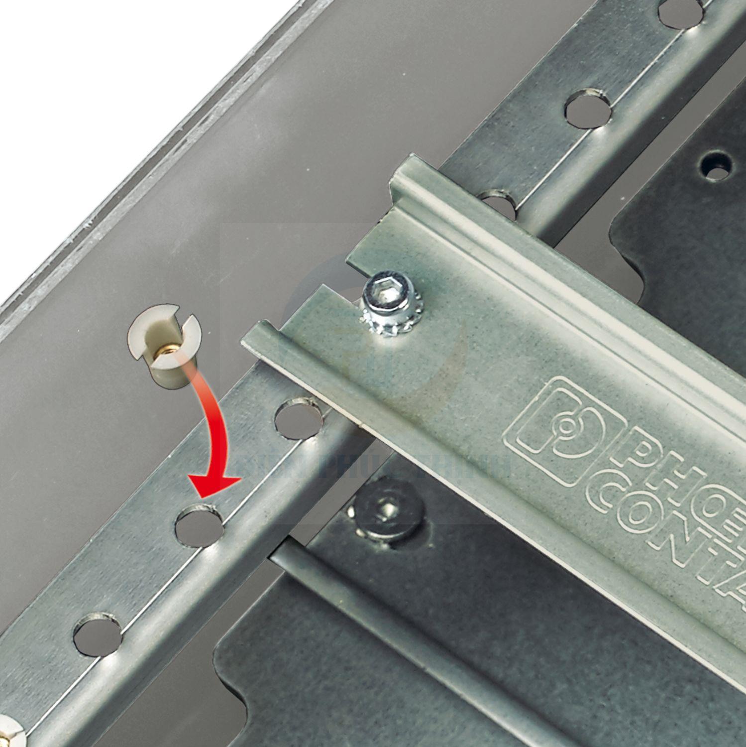 1201730 - Thanh ray DIN đục lỗ / DIN Rail NS 35/ 155 PERF 2000MM hãng Phoenix Contact