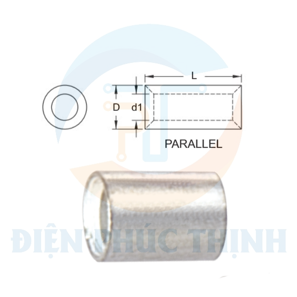 KST-PNT2 / Đầu cosse nối song song dẫn điện 1.5-2.5 mm2 - NON-INSULATED PARALLEL CONNECTORS hãng KST