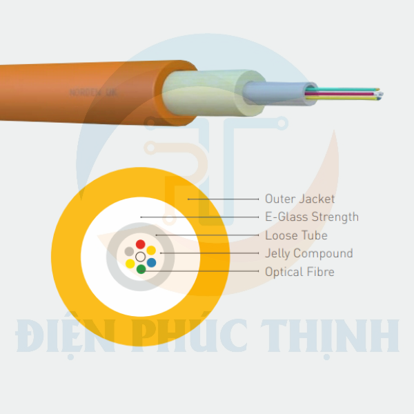 3106-11002FXXCL / Dây Cáp Quang Norden E-GLASS STRENGTH CENTRAL LOOSE TUBE IN/OUT