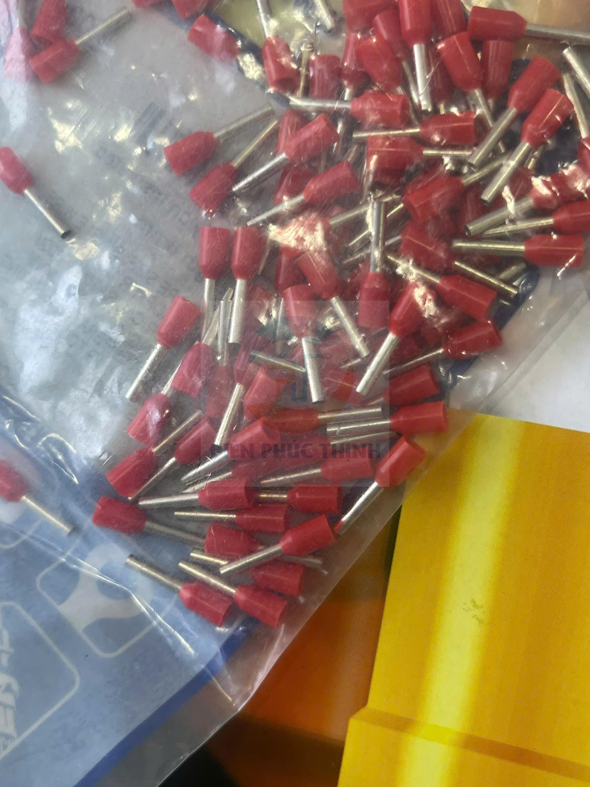 KST-E1008 / Đầu cosse pin rỗng bọc nhựa 1 mm2 - NYLON-INSULATED CORD END TERMINALS (E SERIES) hãng KST