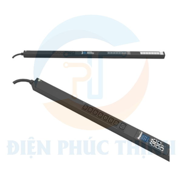 E24D12M / Thanh Phân Phối Điện Panduit - MI PDU - 16A - (21)C13, (3)C19 - IEC 60309 3P+N+E 6h IP44-3M - Top Fed - Đen