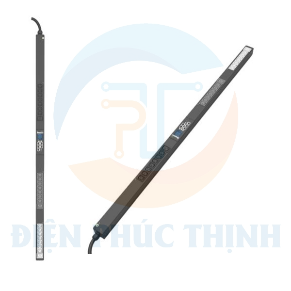 E24D12M / Thanh Phân Phối Điện Panduit - MI PDU - 16A - (21)C13, (3)C19 - IEC 60309 3P+N+E 6h IP44-3M - Top Fed - Đen