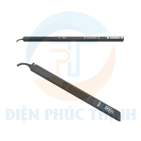 E24E02M / Thanh Phân Phối Điện Panduit - MS PDU- 16A - (18)C13, (6)C19 - IEC 60309 3P+N+E 6h IP44-3M - Top Fed - Đen