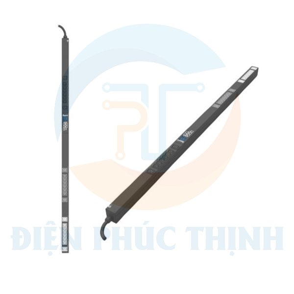 E24E02M / Thanh Phân Phối Điện Panduit - MS PDU- 16A - (18)C13, (6)C19 - IEC 60309 3P+N+E 6h IP44-3M - Top Fed - Đen