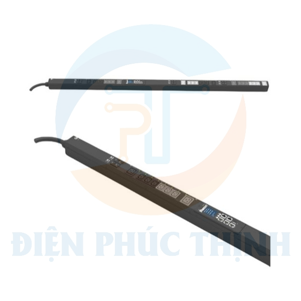 E24E03M / Thanh Phân Phối Điện Panduit - MS PDU - 32A - (18)C13, (6)C19 - IEC 60309 3P+N+E 6h IP44-3M - Top Fed - Đen