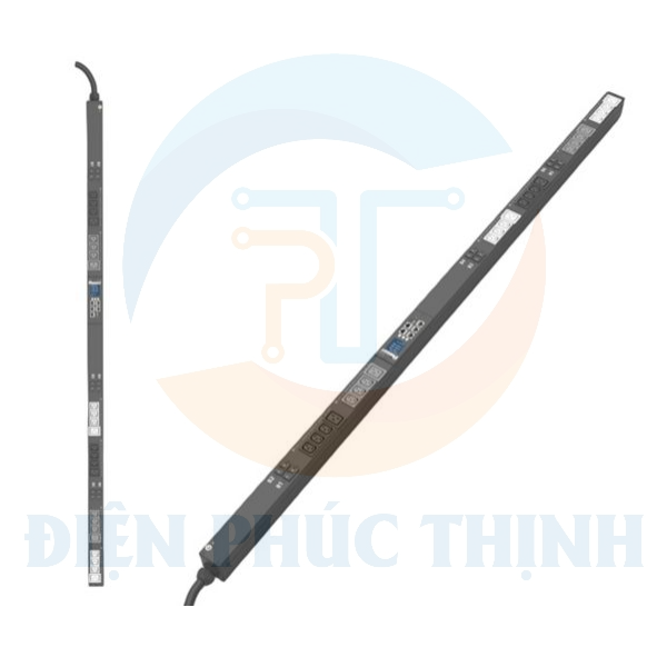 E24F08M / Thanh Phân Phối Điện Panduit - MPO PDU - 32A - (18)C13, (6)C19 - IEC 60309 3P+N+E 6h IP44-3M - Top Fed - Đen
