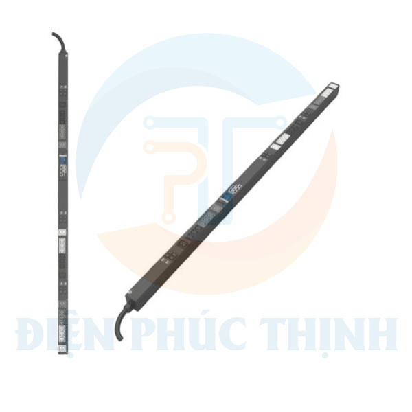 E24G08M / Thanh Phân Phối Điện Panduit - MSPO PDU - 32A - (18)C13, (6)C19 - IEC 60309 3P+N+E 6h IP44-3M - Top Fed - Đen