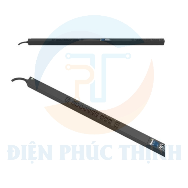 E24G11M / Thanh Phân Phối Điện Panduit - MSPO PDU - 16A - (20)C13, (4)C19 - IEC 60309 2P+E 6h IP44-3M - Top Fed - Đen