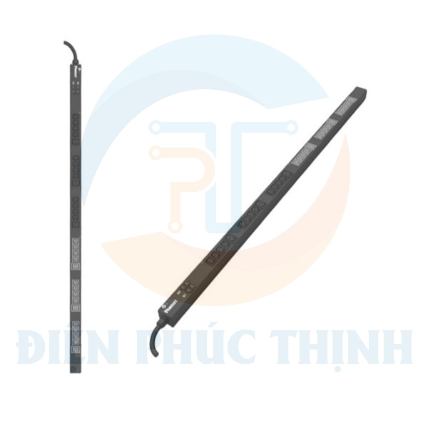 E30B06M / Thanh Phân Phối Điện Panduit - PDU Cơ Bản - 32A - (24)C13, (6)C19 - IEC 60309 2P+E 6h IP44-3M - Top Fed - Đen