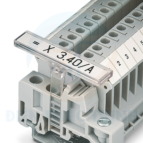 1004348 - Đánh dấu dải thiết bị đầu cuối / Terminal strip marker carrier KLM-A hãng Phoenix Contact