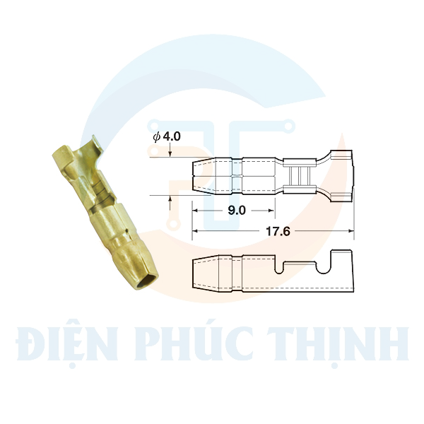 MPM400-02B9L / Đầu Cosse Cuộn Dập Liên Tục KST - BULLET TERMINAL