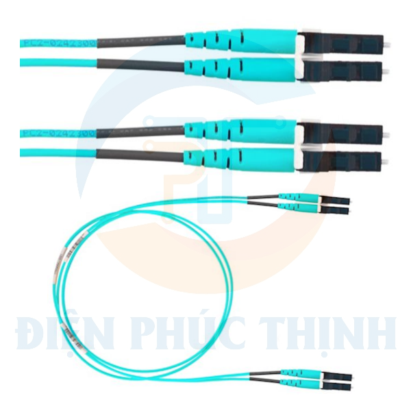 NKFPZ22LLLSM003 / Dây nhảy quang Panduit NetKey® 2 - OM4 - 2mm - LC Duplex - 3m NKFPZ22LLLSM003