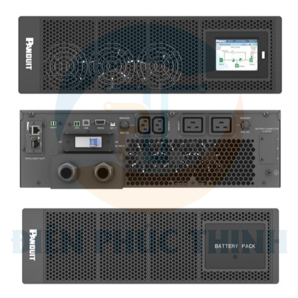 U10N12V / Bộ Lưu Điện Bộ Chuyển Đổi Kép Trực Tuyến SteadySine™ Panduit - 10kVA - VRLA - 230V - NC