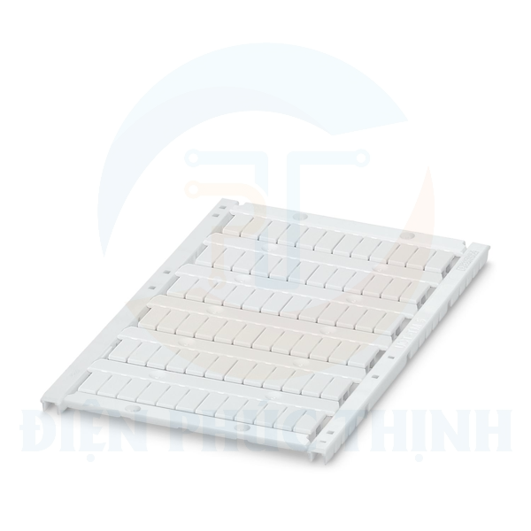 0829142 - Marker for terminal blocks UCT-TM 10 / Nhãn trắng dùng đánh số gắn cầu đấu hãng Phoenix Contact