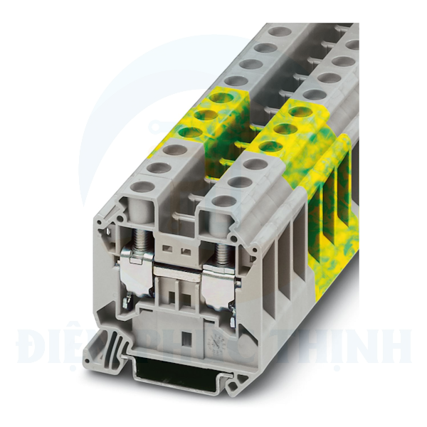 3044212 - Cầu đấu dây / Terminal Block UT 16-PE - vặn vít 16mm2, rộng 12.2mm, màu vàng-xanh lá  - Phoenix Contact