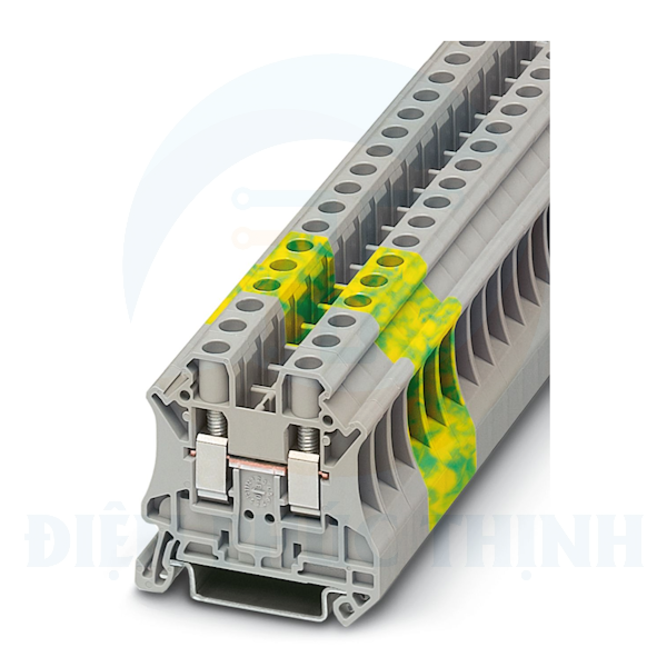 3044131 - Cầu đấu dây / Terminal Block UT 6 vặn vít 6mm2, dòng 41A, rộng 8.2mm, màu xám - Phoenix Contact