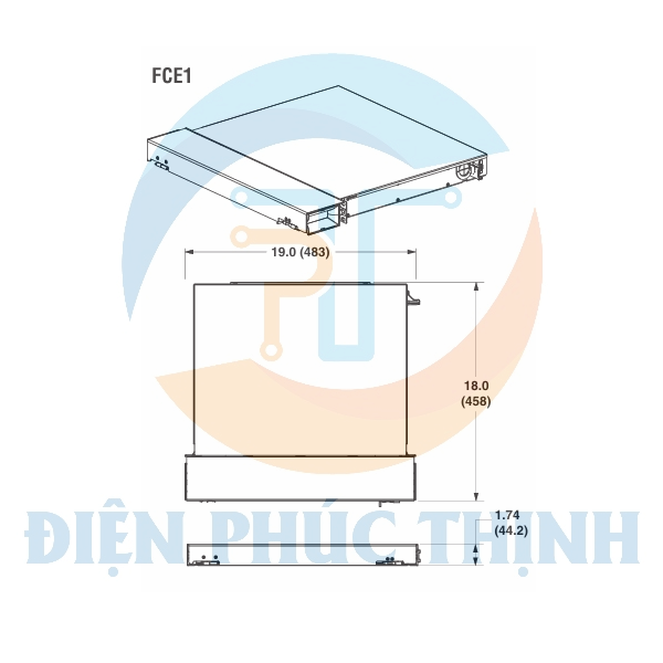 FSC24 / Hộp Phối Quang Opticom® - 24 Mối Nối - Màu Đen