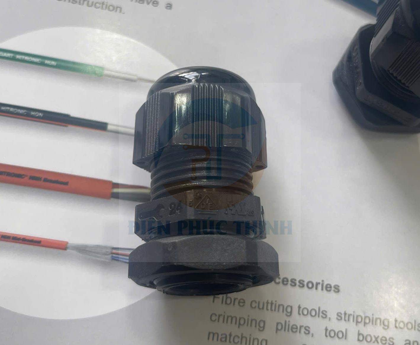 OMRB04-R / Ốc Siết Cáp Ortac Nhựa Màu Đen M20x1.5 (Loại M20s/M20K) Halogen Free Đạt Chuẩn VDE / EU