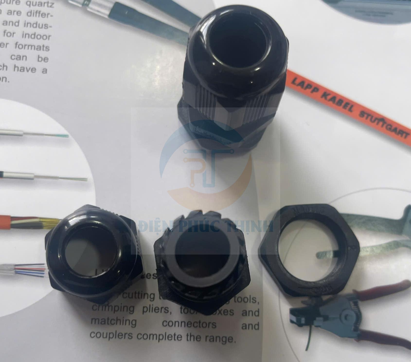 OMRB04-R / Ốc Siết Cáp Ortac Nhựa Màu Đen M20x1.5 (Loại M20s/M20K) Halogen Free Đạt Chuẩn VDE / EU