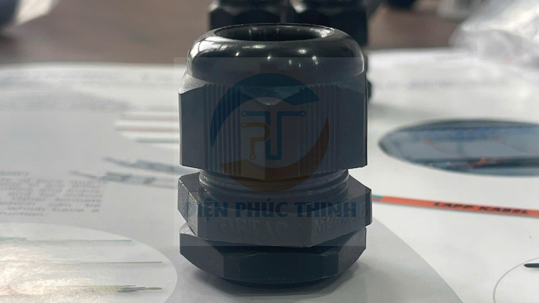 OMRB06-R / Ốc Siết Cáp Ortac Nhựa Màu Đen M25x1.5 Halogen Free Đạt Chuẩn VDE / EU