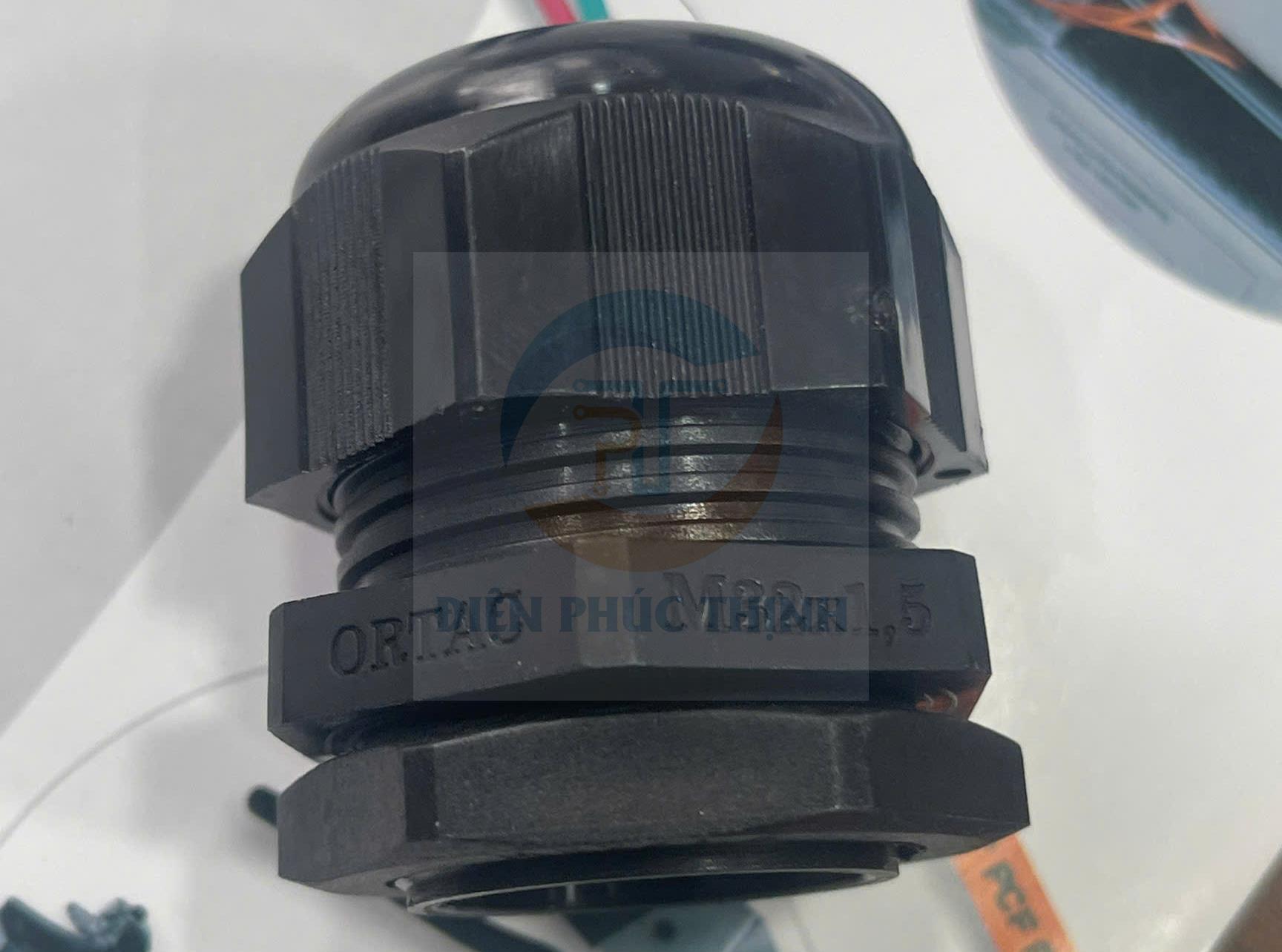 OMRB06-R / Ốc Siết Cáp Ortac Nhựa Màu Đen M25x1.5 Halogen Free Đạt Chuẩn VDE / EU