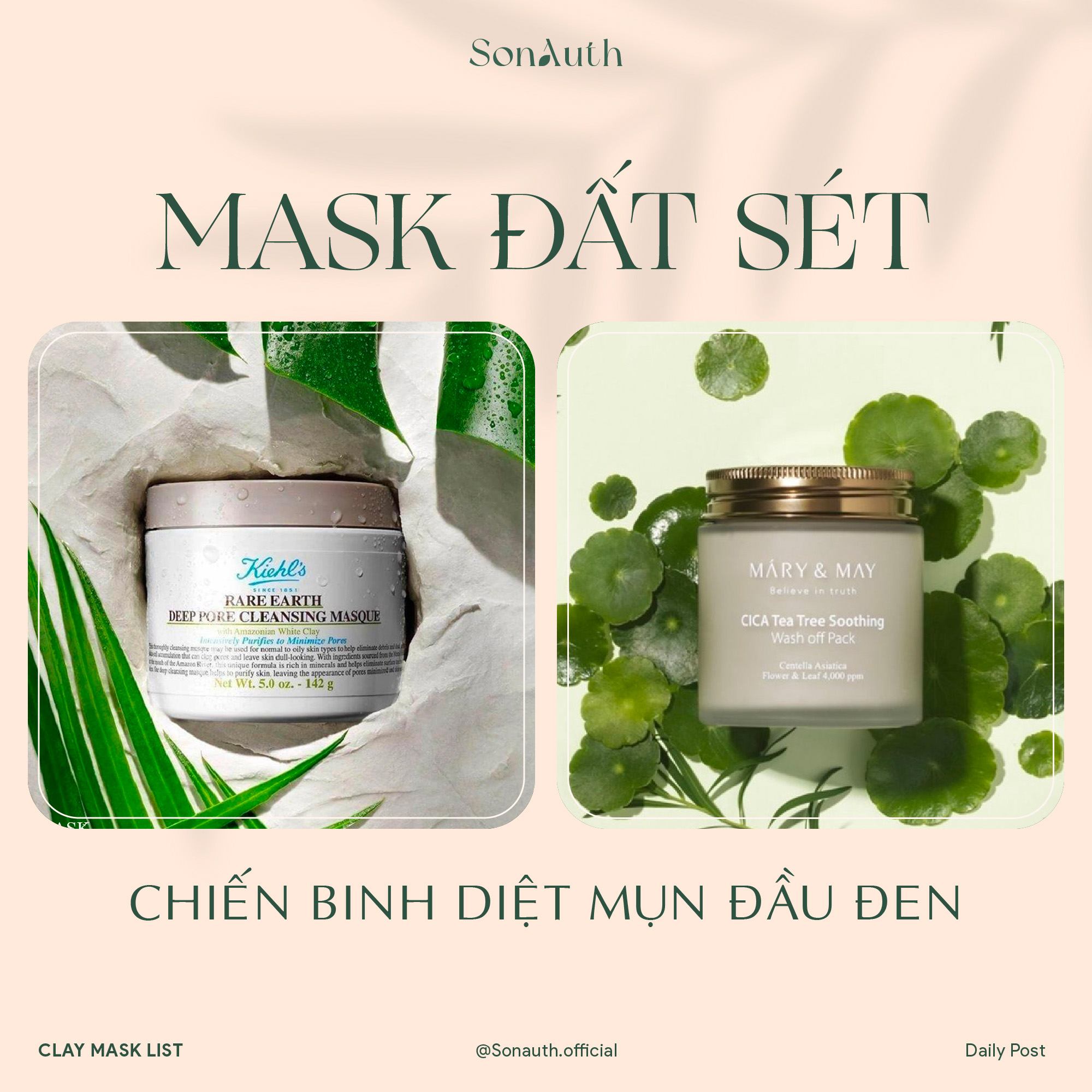 MASK ĐẤT SÉT - CHIẾN BINH DIỆT MỤN ĐẦU ĐEN MASK ĐẤT SÉT - CHIẾN BINH DIỆT MỤN ĐẦU ĐEN