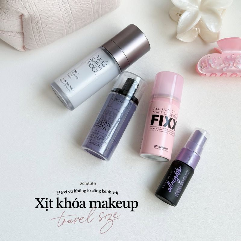 Xịt Trang Điểm Nhỏ Gọn Dễ Dàng Bỏ Túi