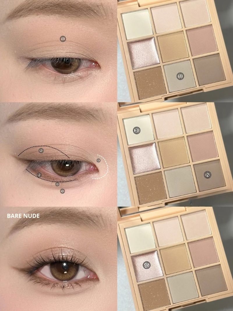 3CE Multi Eye Color Palette The Textile - bare nude