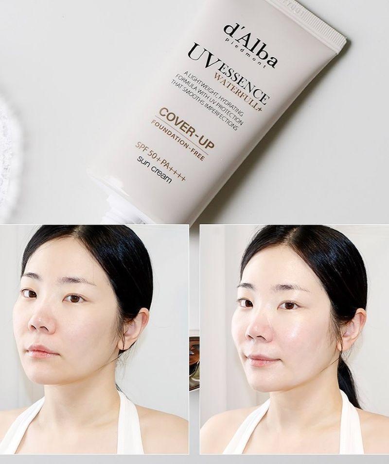d'Alba Waterfull Cover-Up Foundation-Free Sun Cream