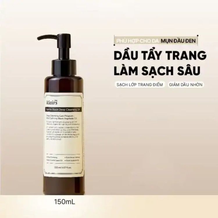 Klairs Gentle Black Deep Cleansing Oil