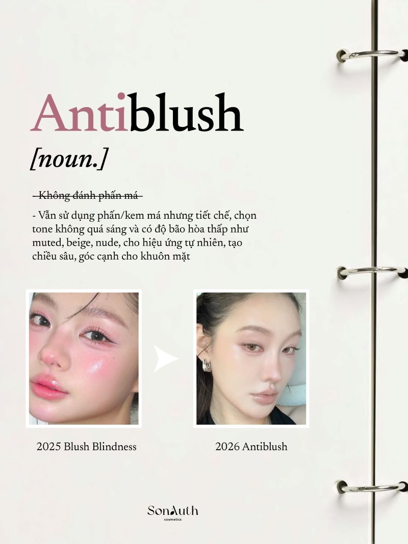 Xu hướng trang điểm Antiblush