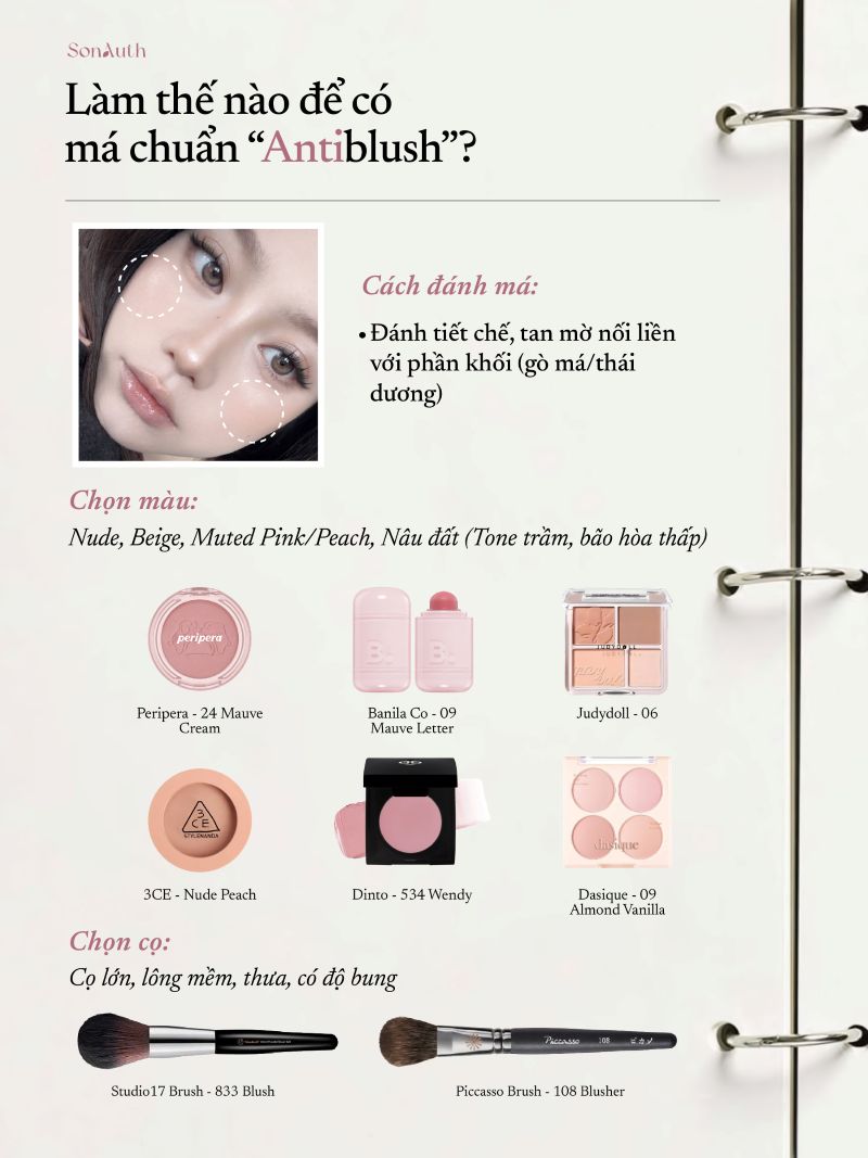 Xu hướng trang điểm Antiblush