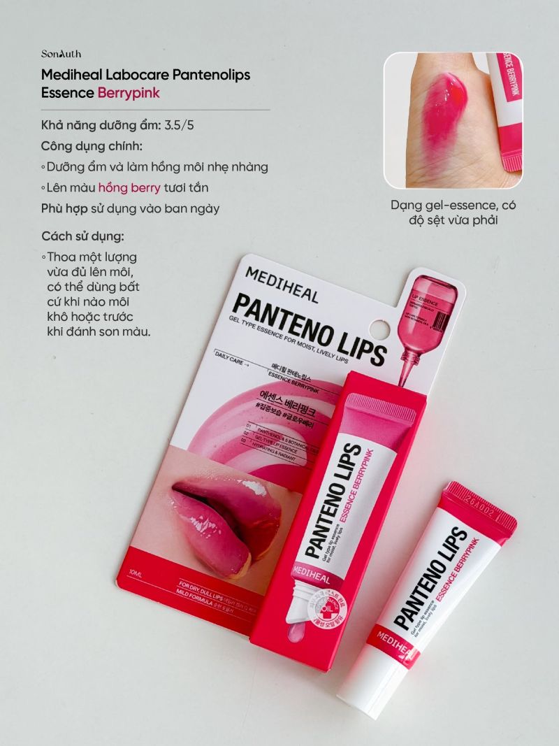 Mediheal Pantenolips Essence Berrypink