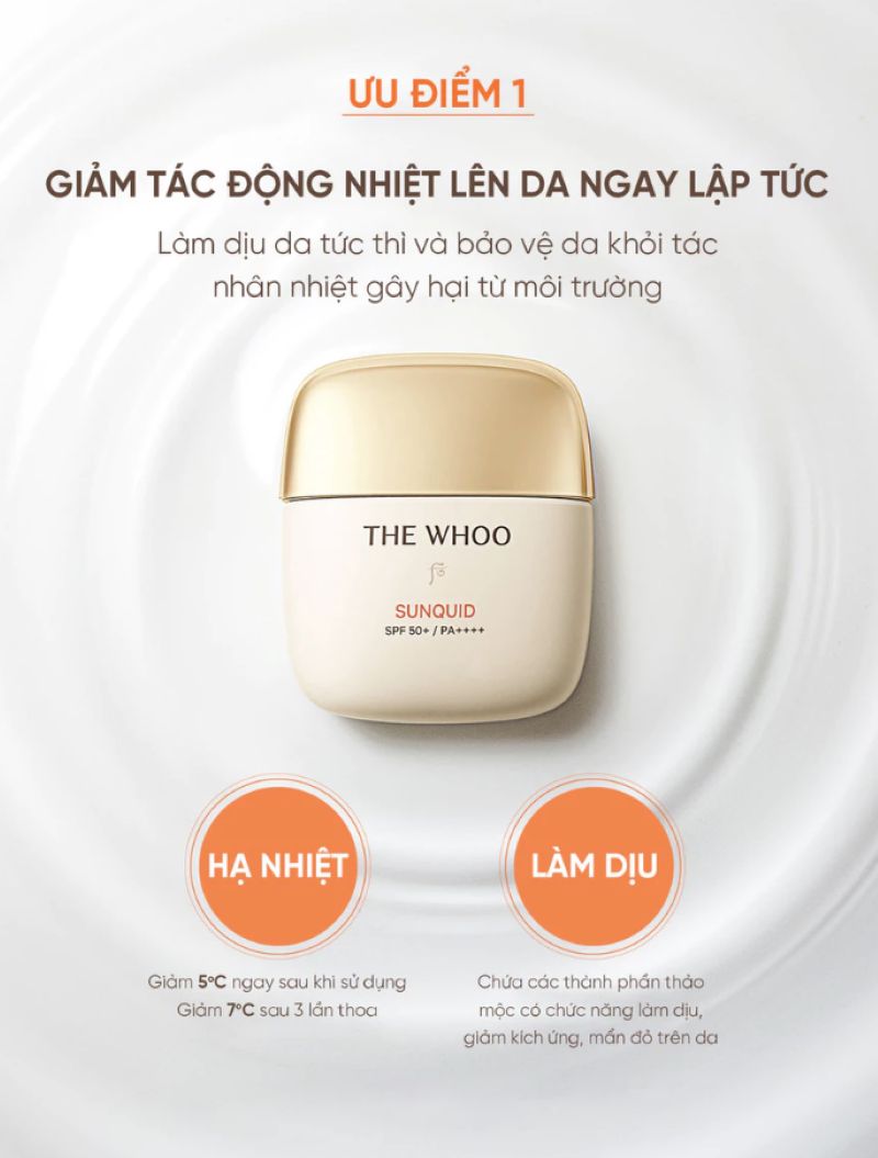 The Whoo Gongjinhyang Sunquid UV Protective Lotion