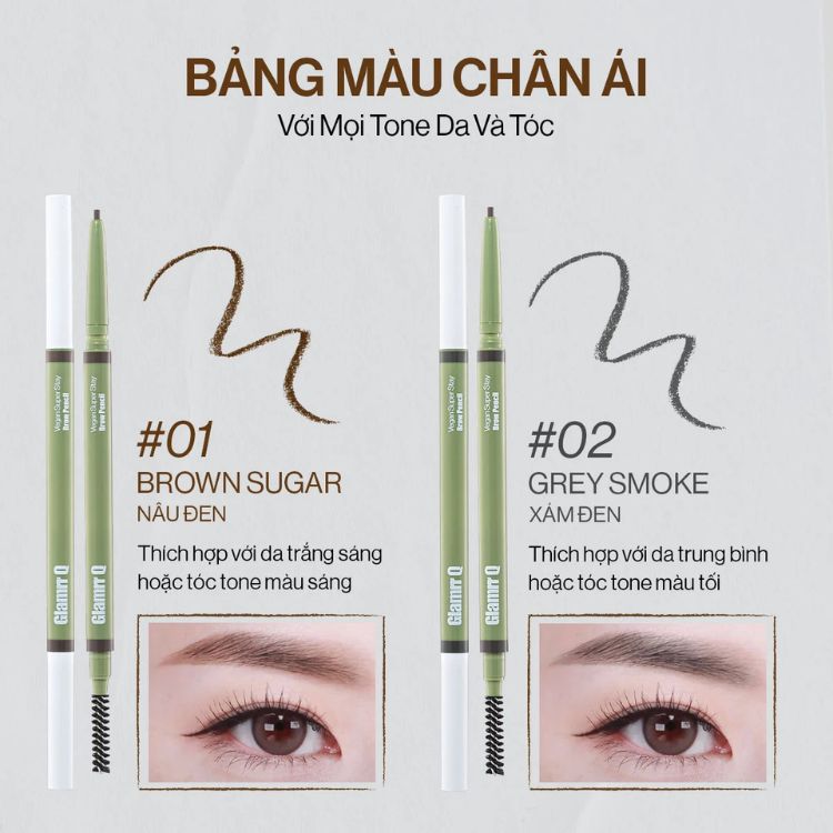 Glamrr Q Vegan Super Stay Brow Pencil