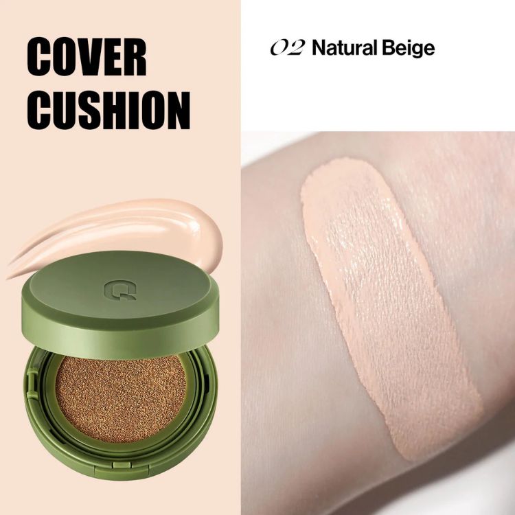 Phấn Nước Căng Bóng Glamrr Q Vegan Super Cover Cushion 15g