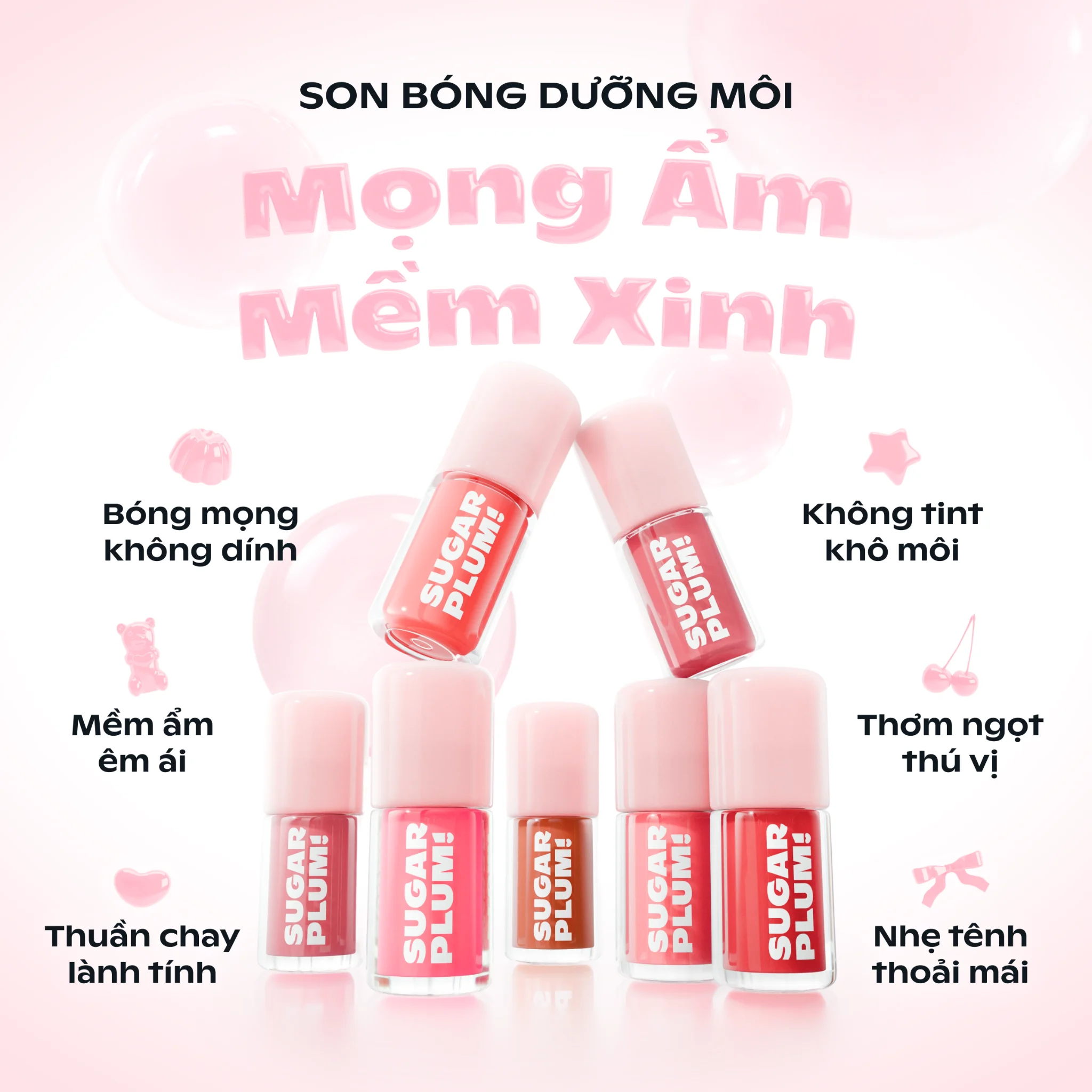 Son Bóng Dưỡng Sugarplum Delish Lip Oil 3.4g