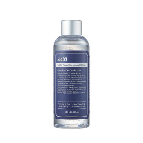 Nước Hoa Hồng Klairs Supple Preparation Unscented Toner