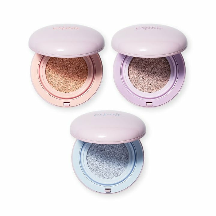 Phấn Nước Espoir Dewlike Jello Tone Up Cushion Nudie Peach (Kèm túi)