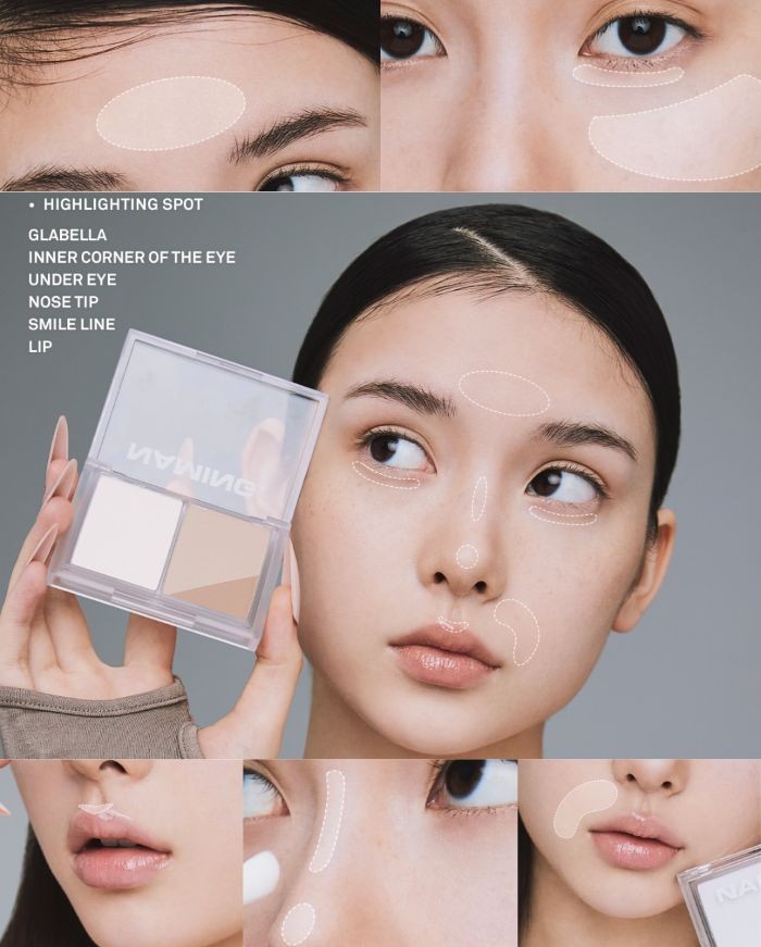 Bảng Phấn Tạo Khối Naming Fluffy Volume & Shading Duo 9.8g