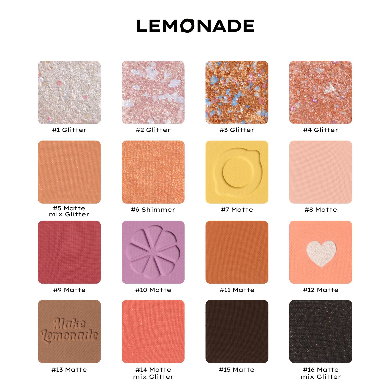 Bảng Mắt Lemonade Aesthetic Eyeshadow Palette - Version 2
