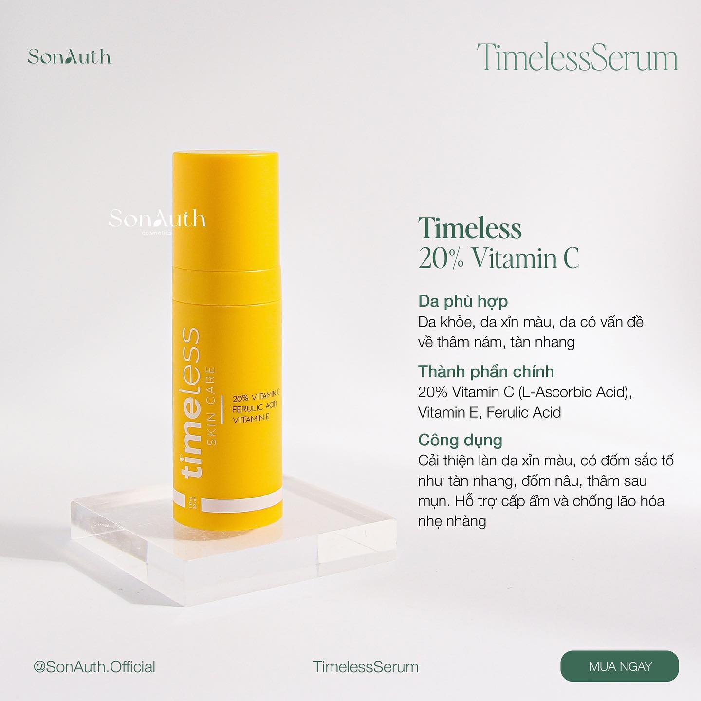 Tinh Chất Timeless Vitamin C Serum 30ml (NK)
